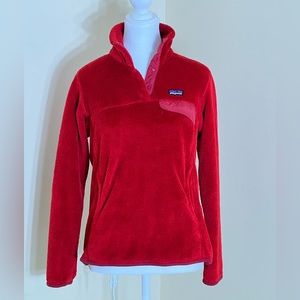 Patagonia Re-Tool Snap-T® Fleece Pullover Jacket Red Size M